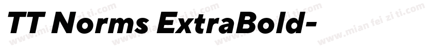 TT Norms ExtraBold字体转换